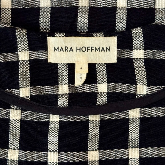 Mara Hoffman Midi Plaid Long-Sleeve Paula Dress - Picture 7 of 8